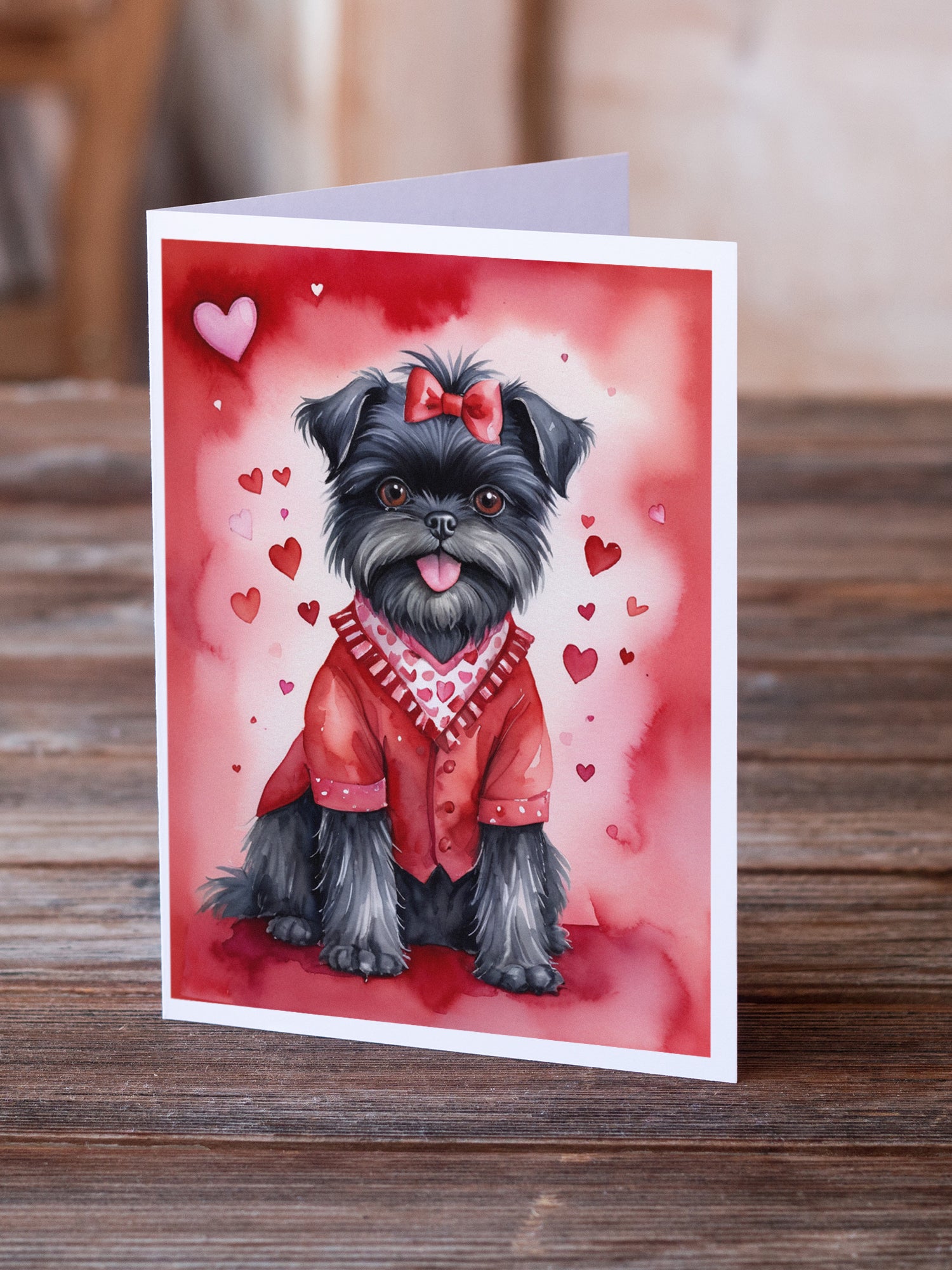 Buy this Affenpinscher My Valentine Greeting Cards Pack of 8