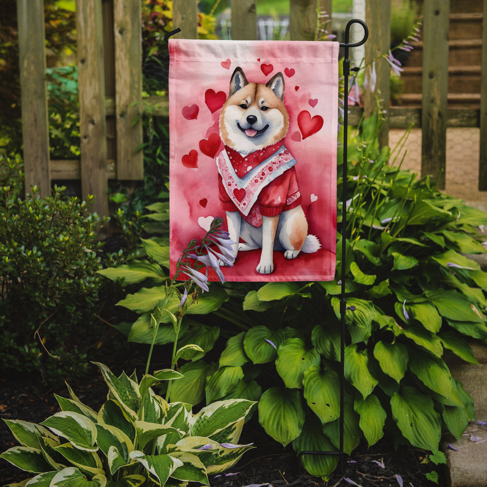 Buy this Akita My Valentine Garden Flag