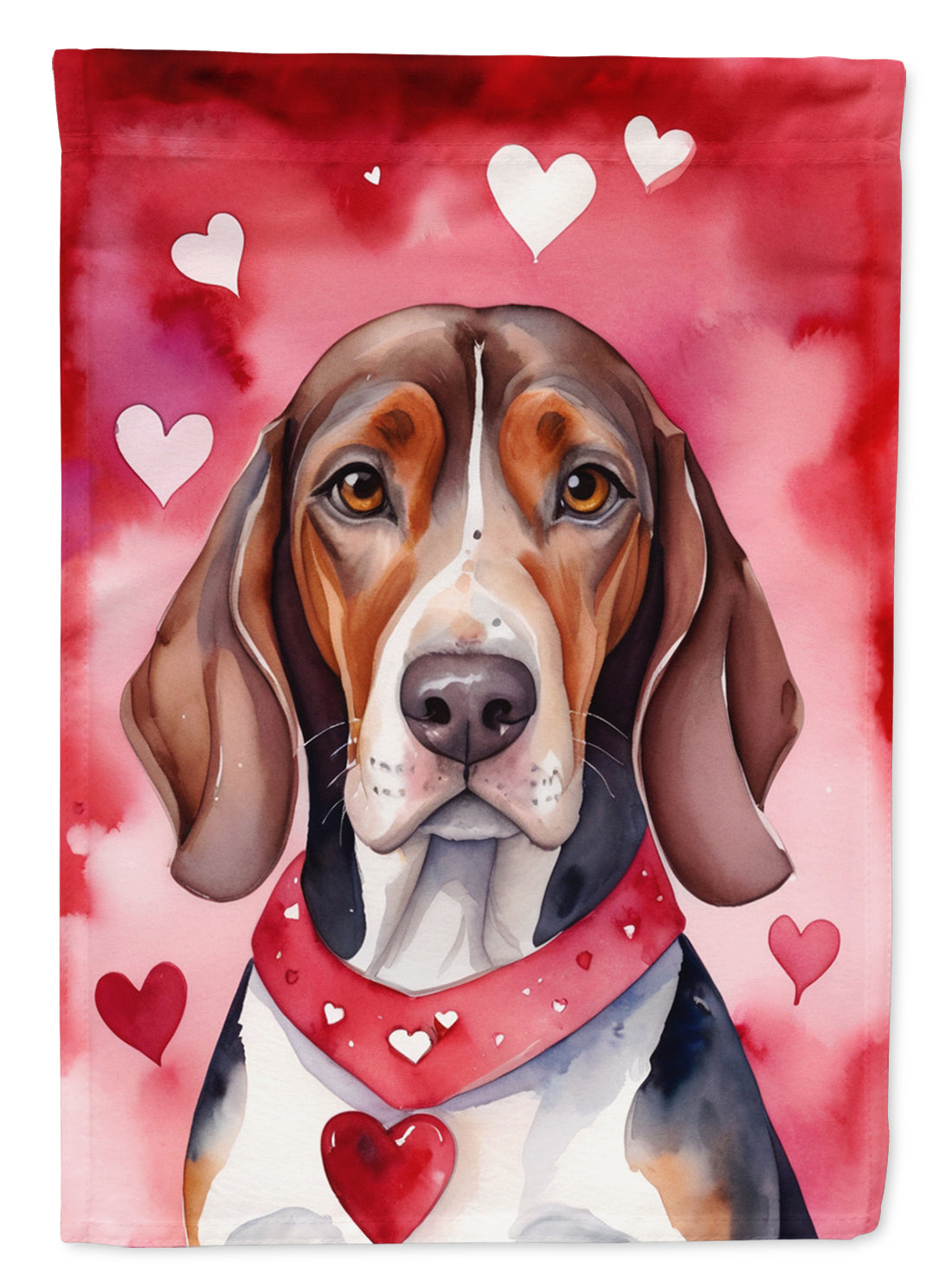 Buy this American English Coonhound My Valentine House Flag