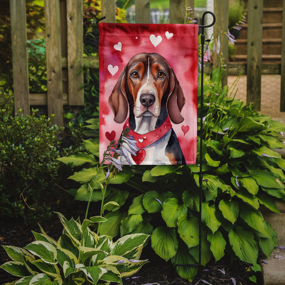 Buy this American English Coonhound My Valentine Garden Flag