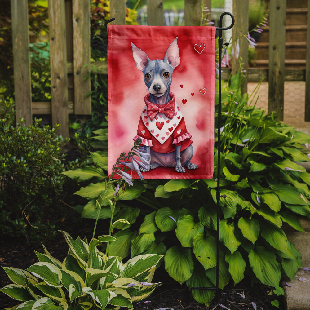 Buy this American Hairless Terrier My Valentine Garden Flag