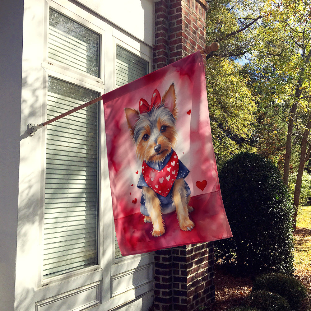 Buy this Australian Terrier My Valentine House Flag