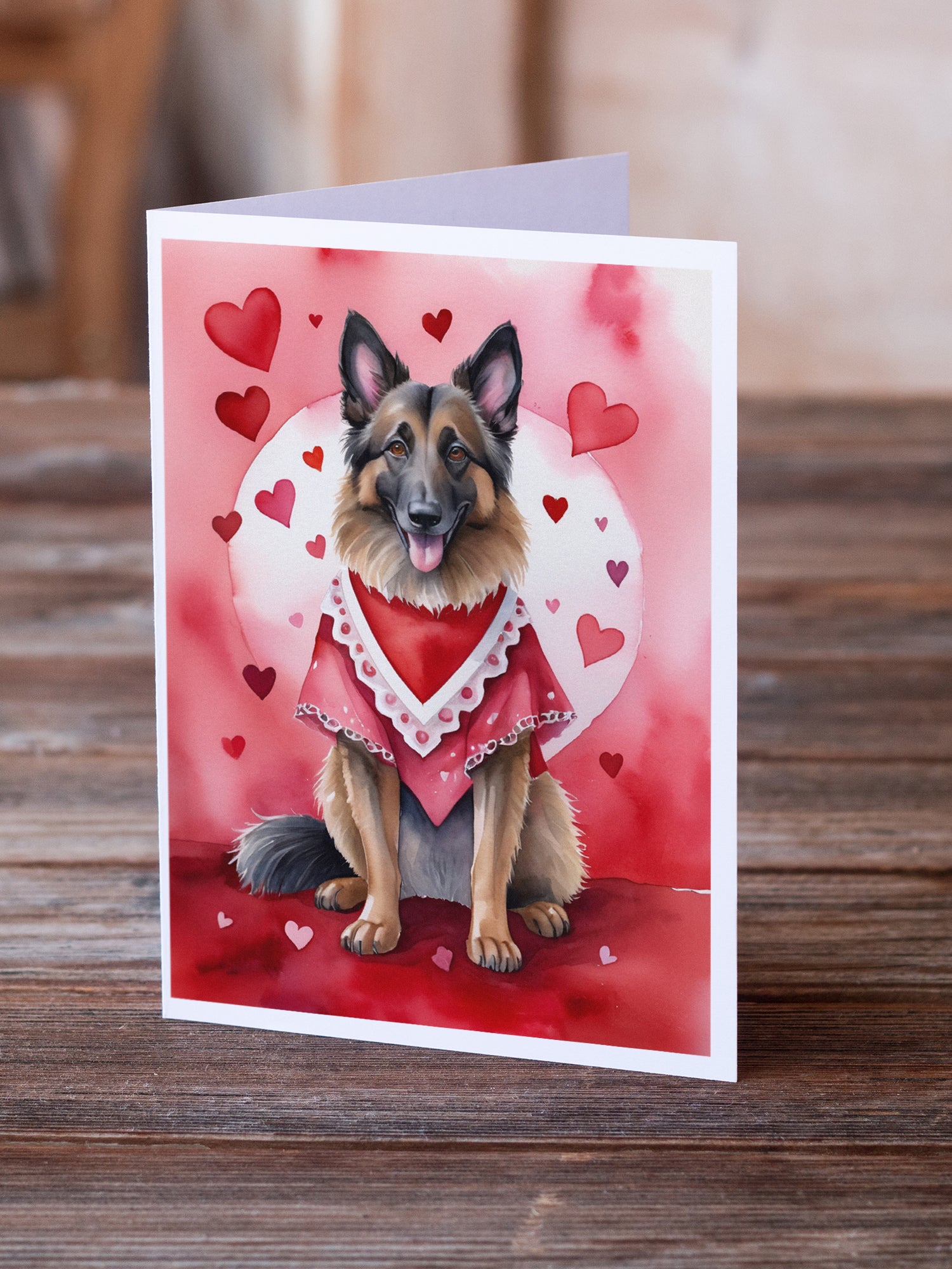 Buy this Belgian Tervuren My Valentine Greeting Cards Pack of 8
