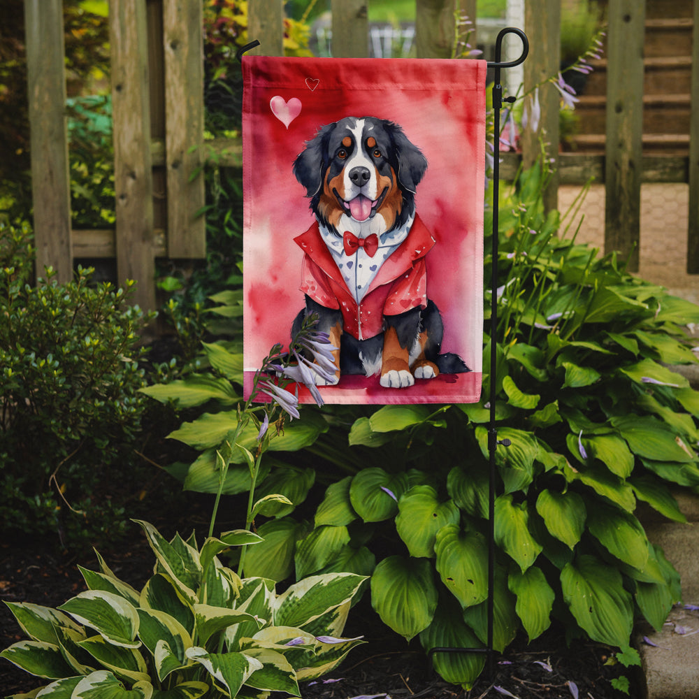 Buy this Bernese Mountain Dog My Valentine Garden Flag