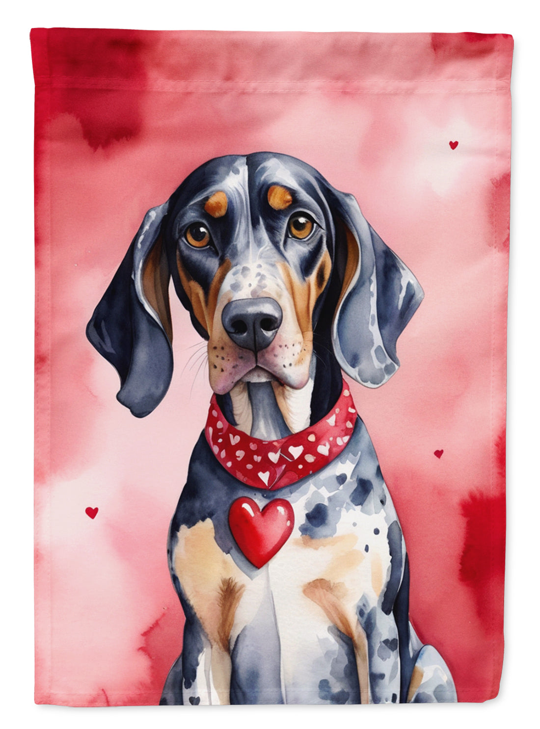 Buy this Bluetick Coonhound My Valentine Garden Flag