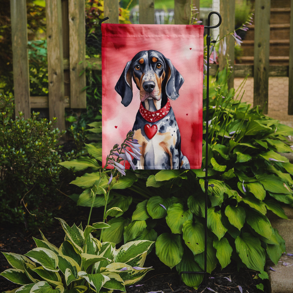 Buy this Bluetick Coonhound My Valentine Garden Flag
