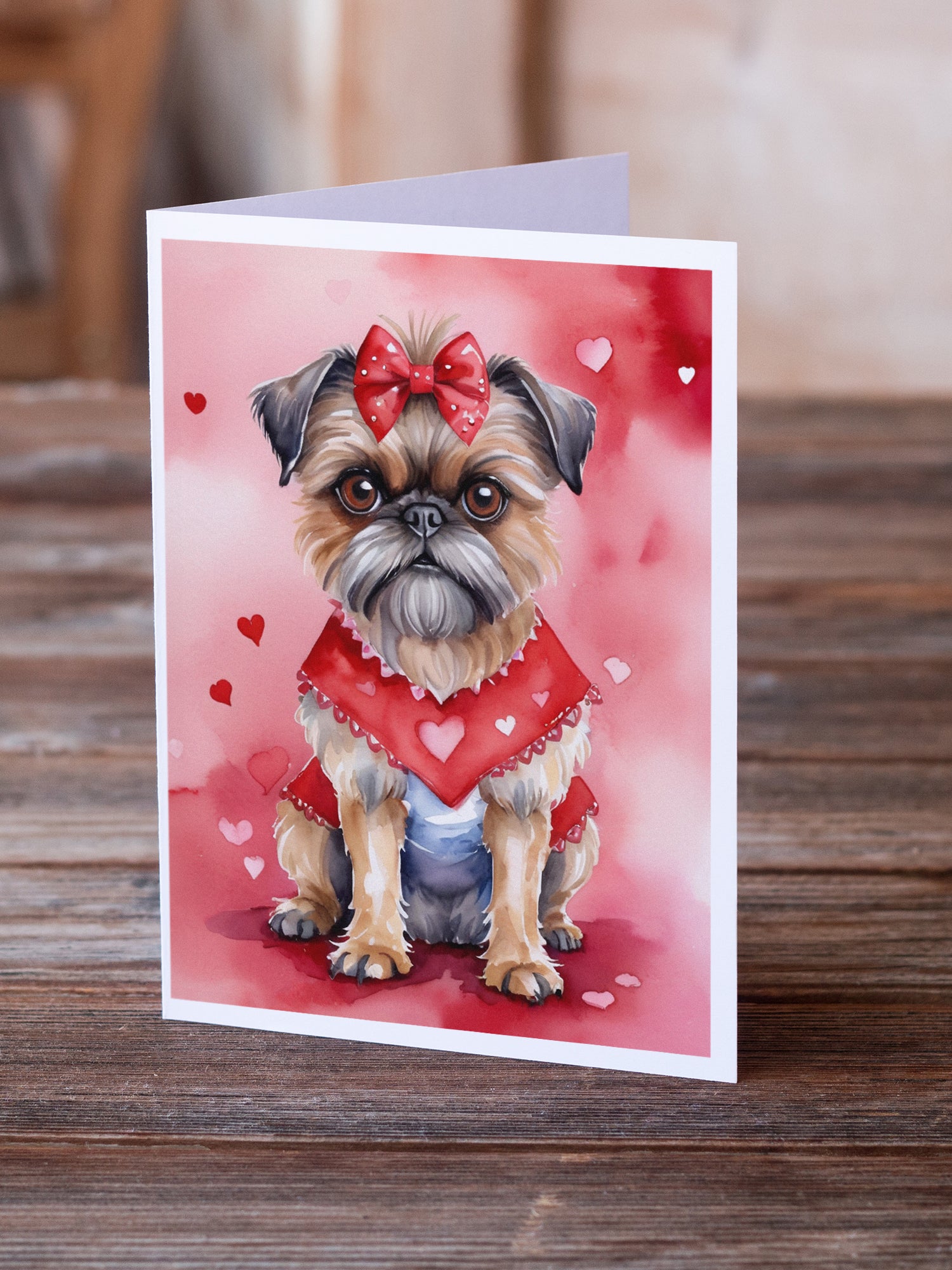 Buy this Brussels Griffon My Valentine Greeting Cards Pack of 8