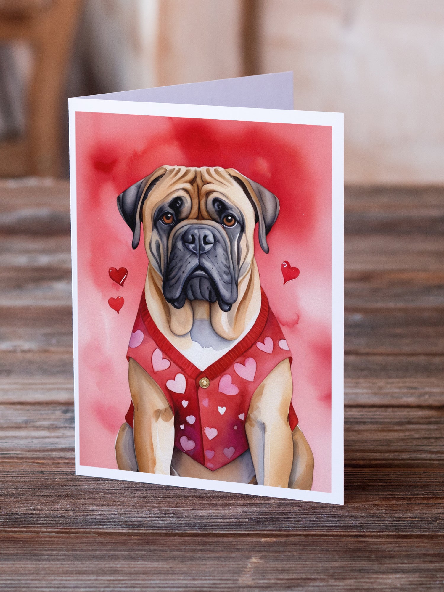 Buy this Bullmastiff My Valentine Greeting Cards Pack of 8
