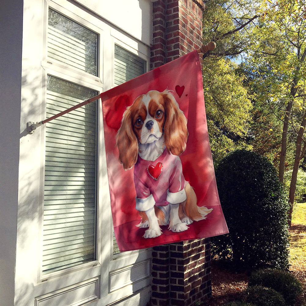 Buy this Cavalier Spaniel My Valentine House Flag