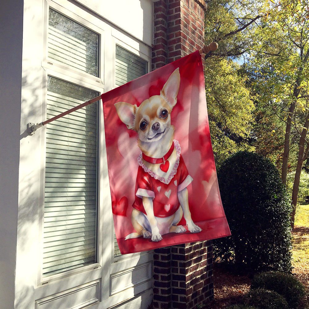 Buy this Chihuahua My Valentine House Flag