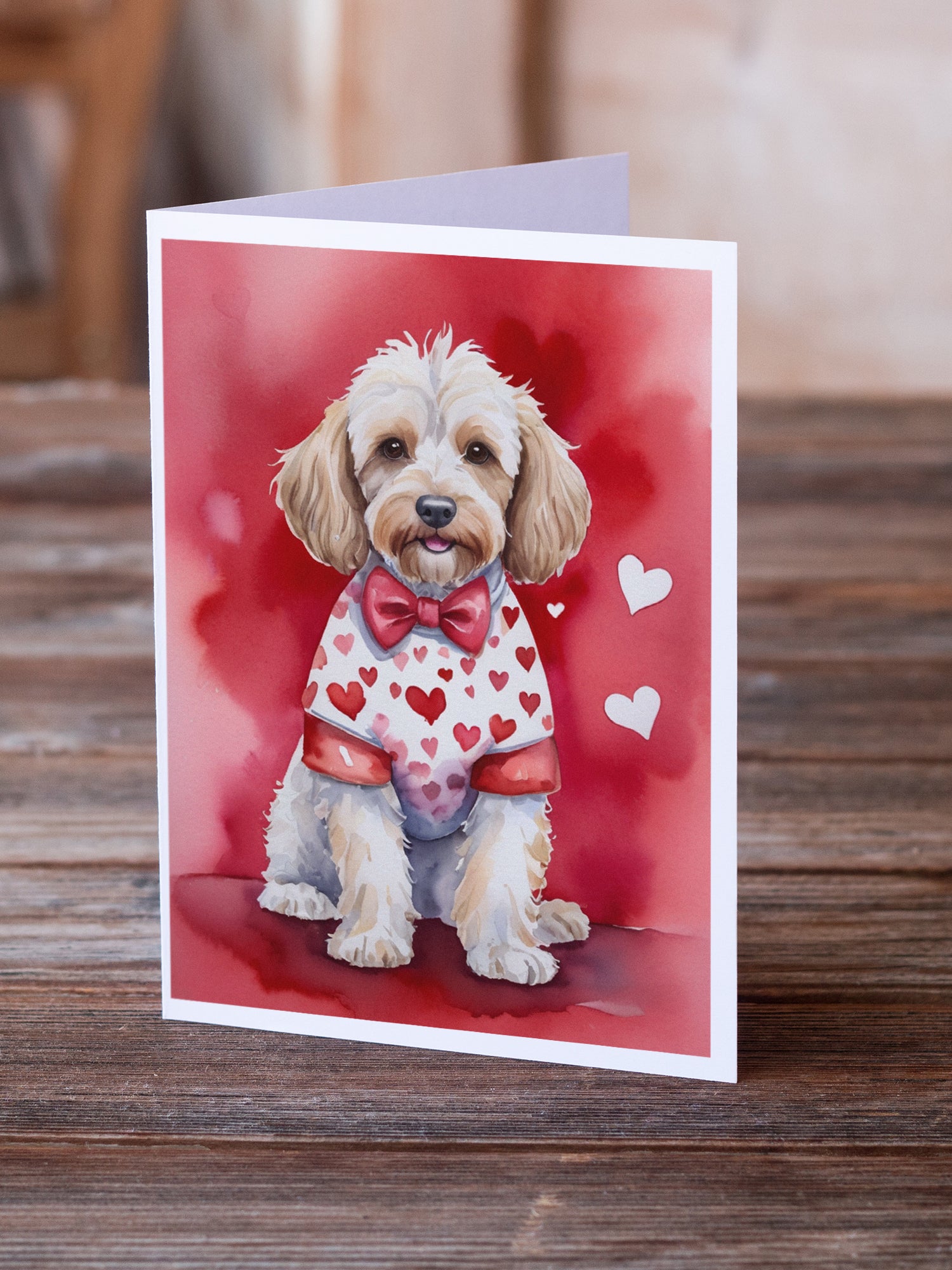 Cockapoo My Valentine Greeting Cards Pack of 8