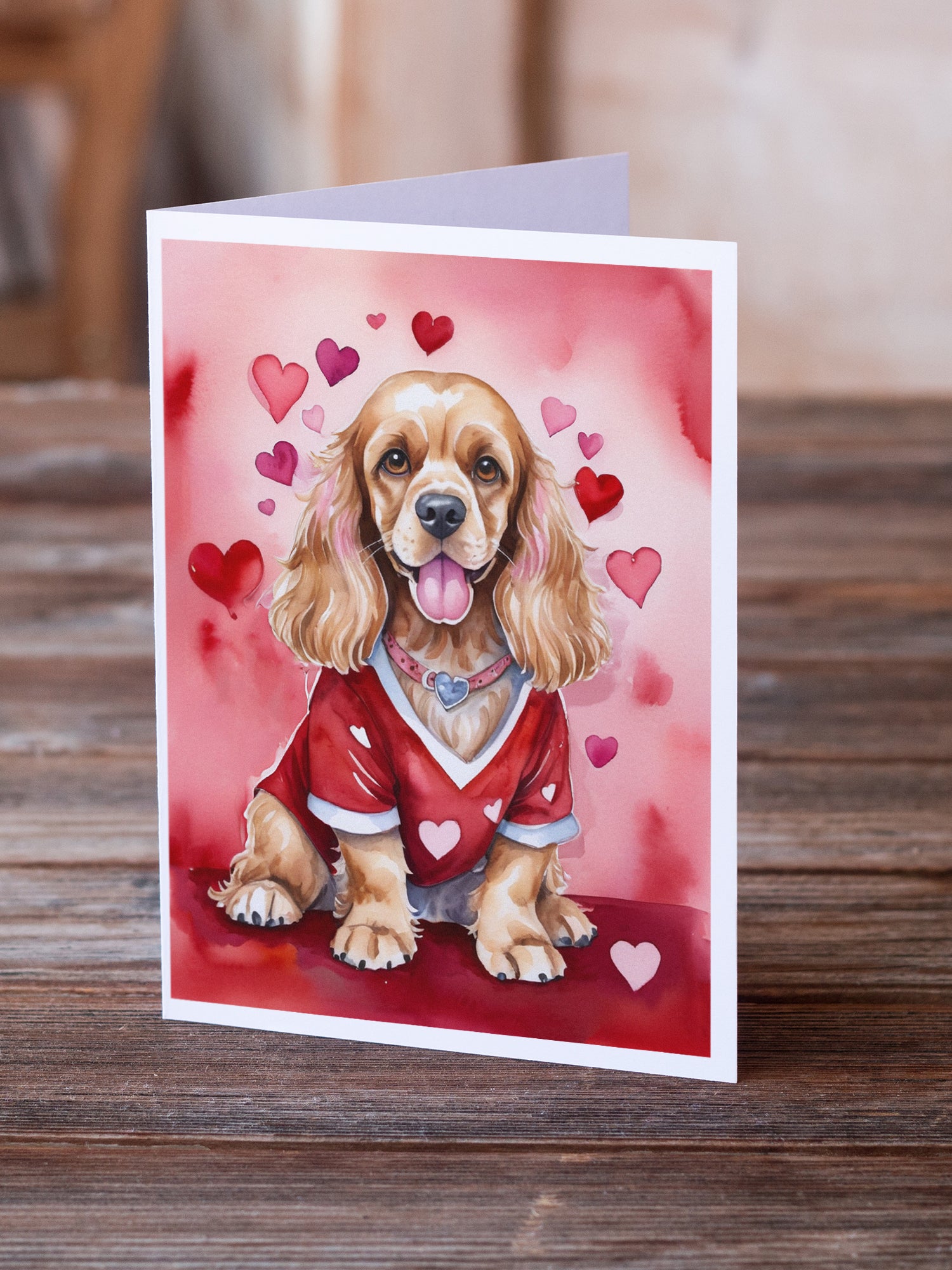 Buy this Cocker Spaniel My Valentine Greeting Cards Pack of 8