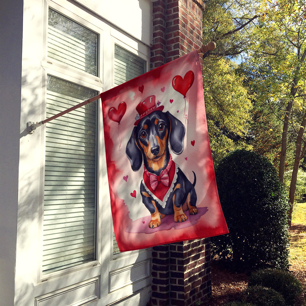 Buy this Dachshund My Valentine House Flag