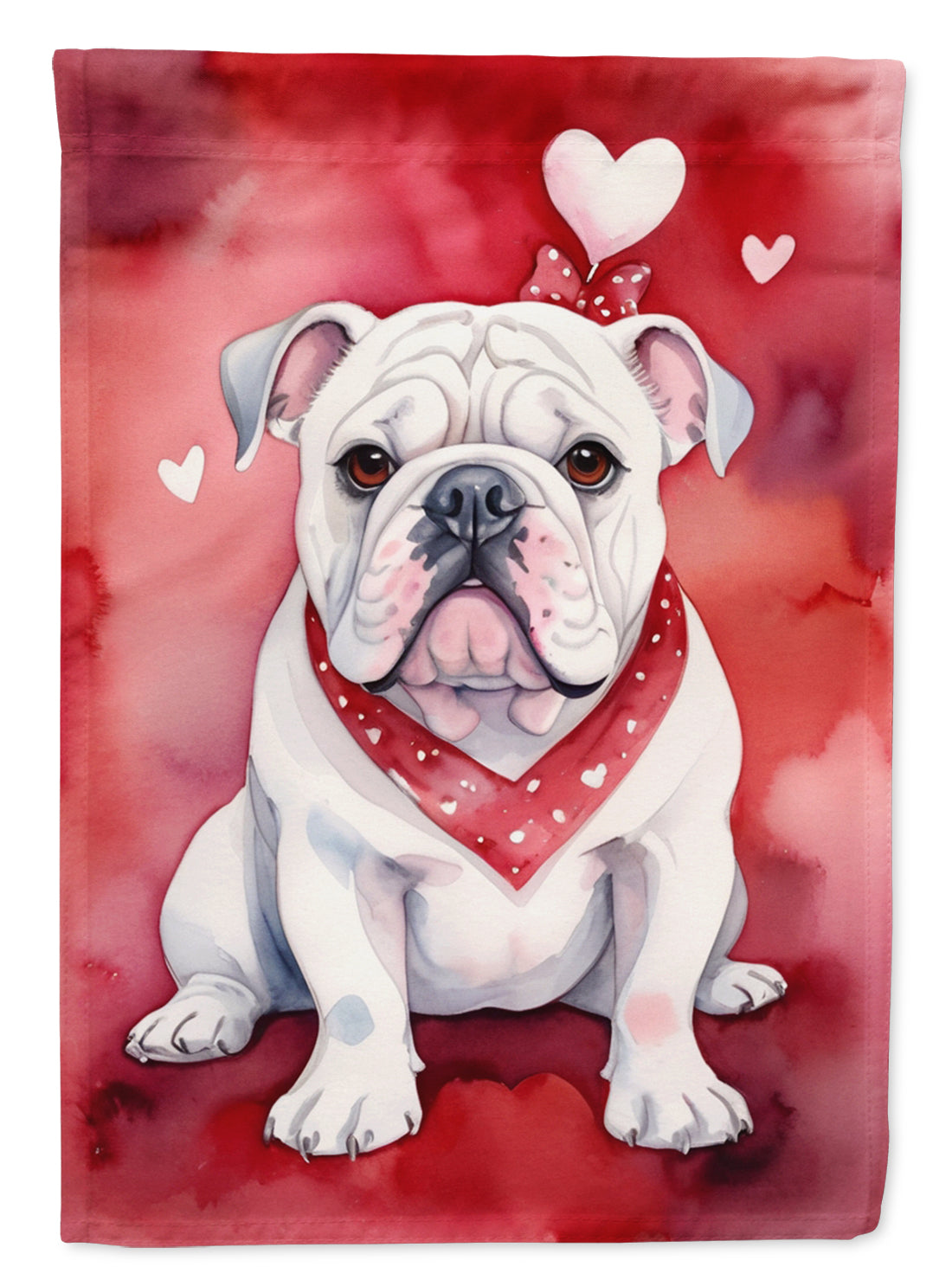 Buy this English Bulldog My Valentine House Flag
