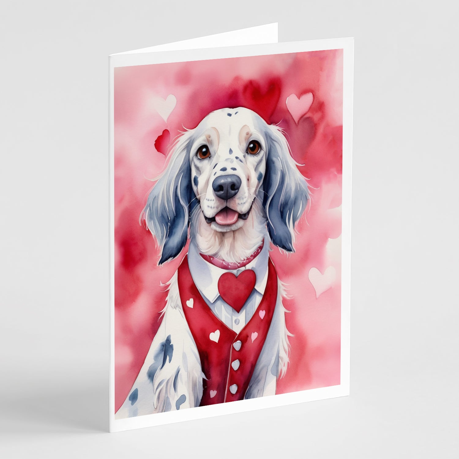 Buy this English Setter My Valentine Greeting Cards Pack of 8