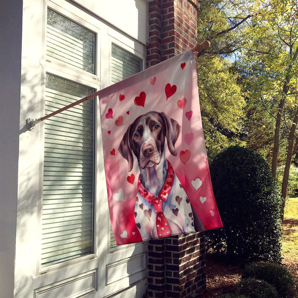 Buy this German Shorthaired Pointer My Valentine House Flag