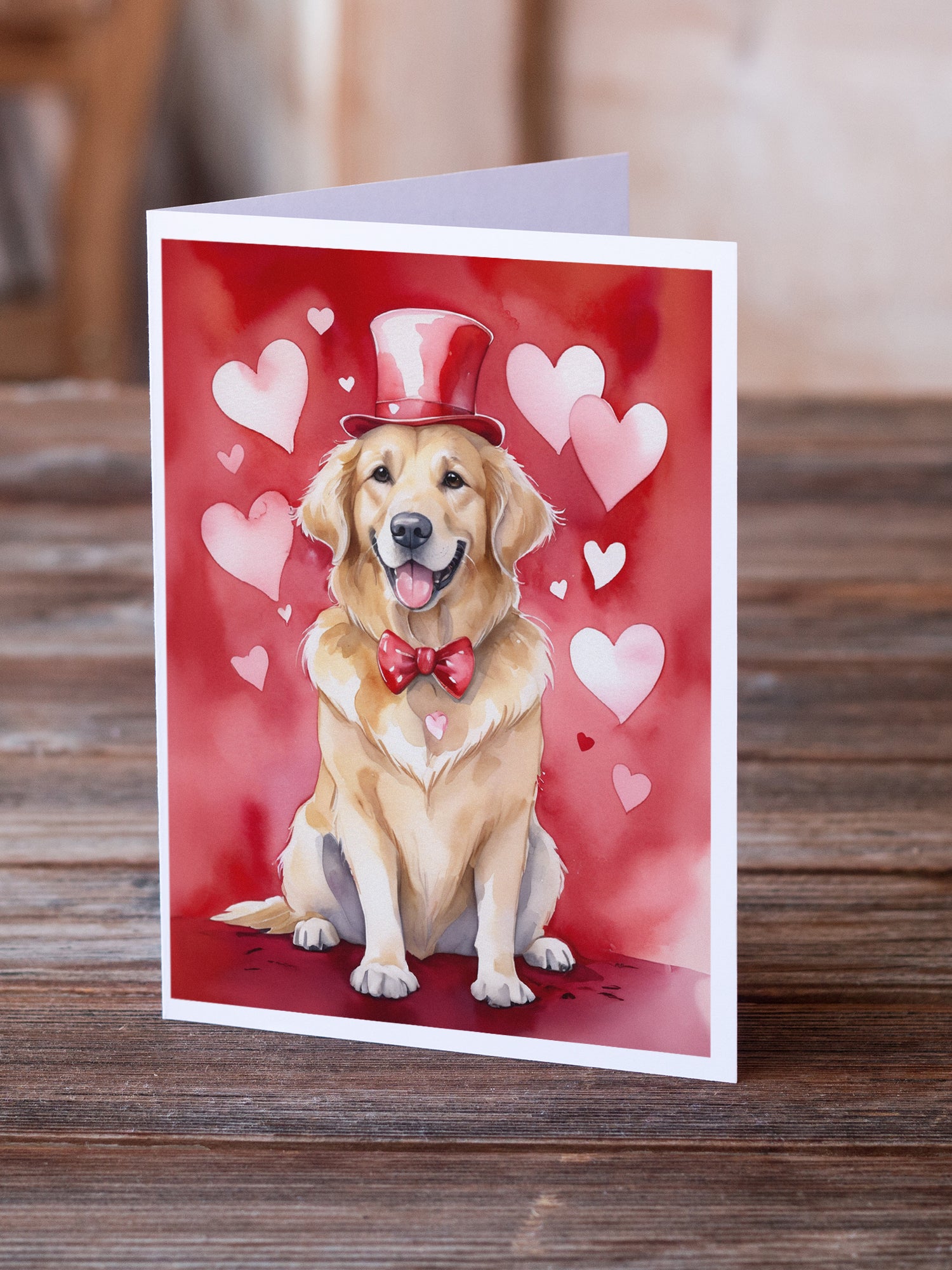 Buy this Golden Retriever My Valentine Greeting Cards Pack of 8