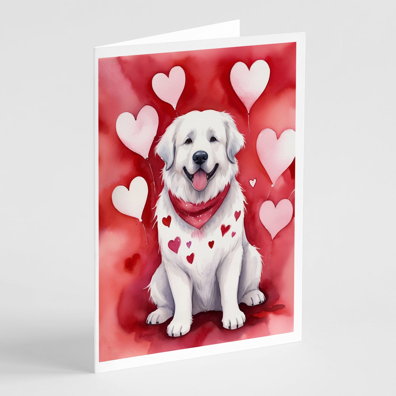 Buy this Great Pyrenees My Valentine Greeting Cards Pack of 8