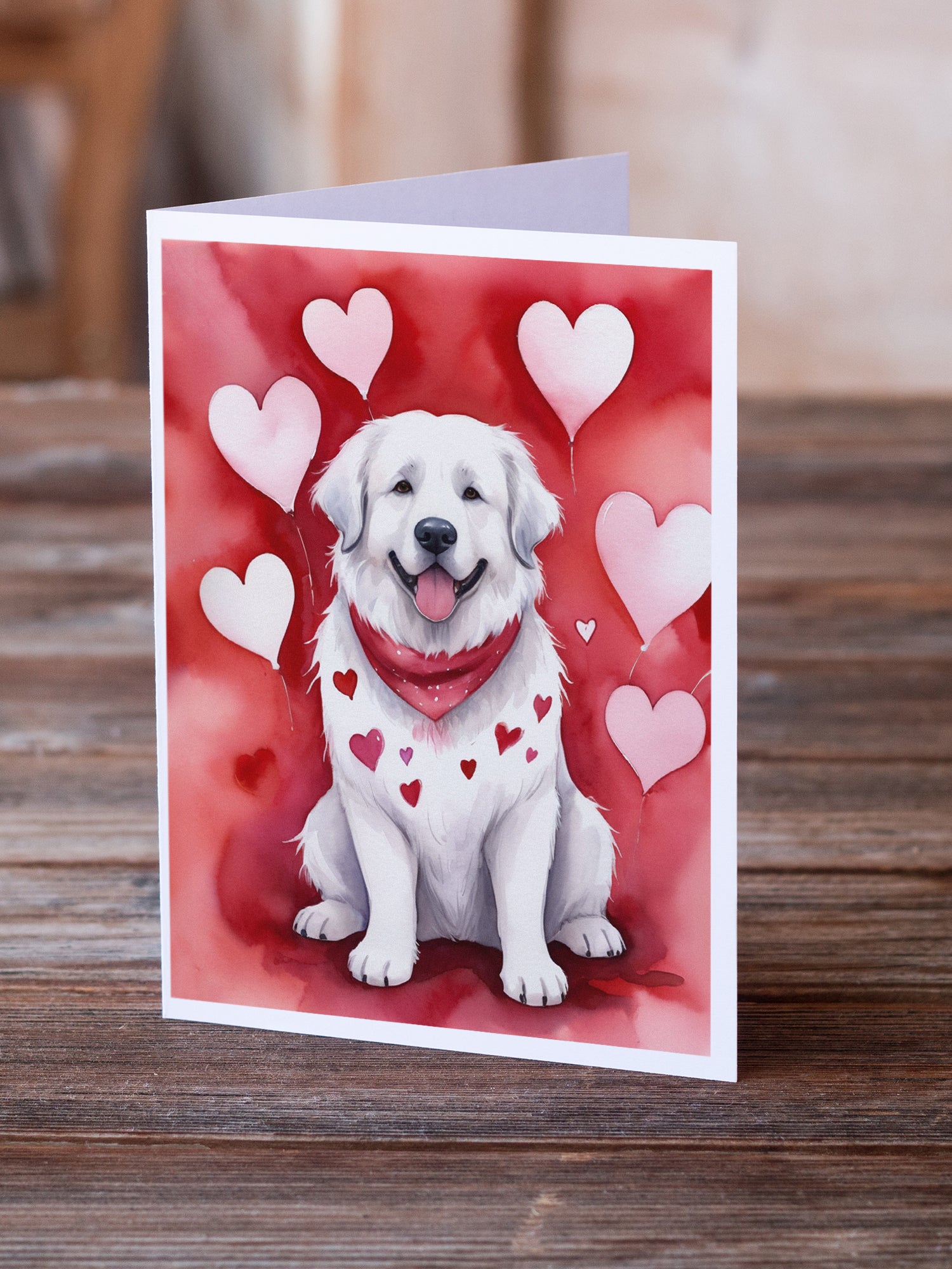 Buy this Great Pyrenees My Valentine Greeting Cards Pack of 8