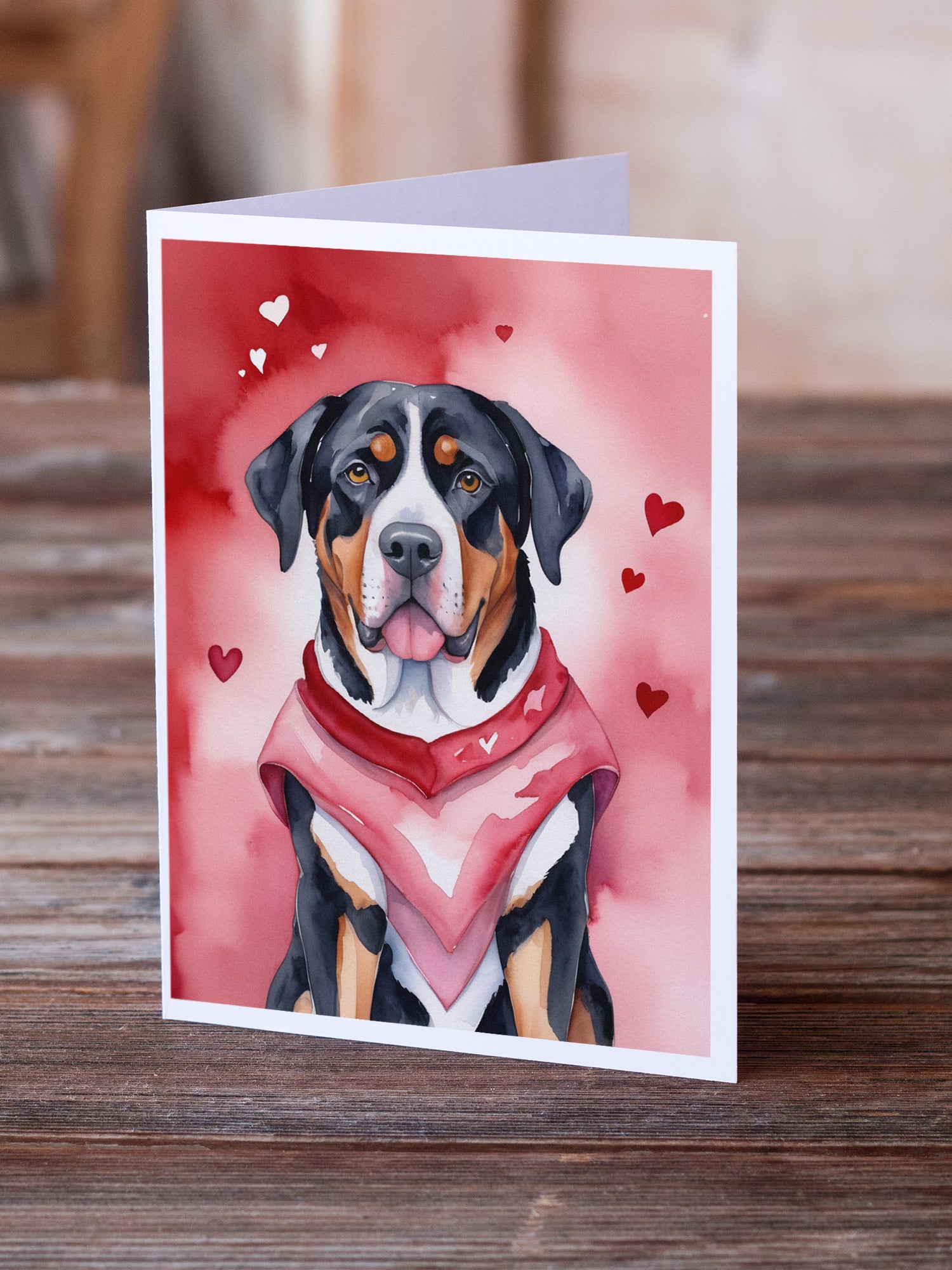 Buy this Greater Swiss Mountain Dog My Valentine Greeting Cards Pack of 8