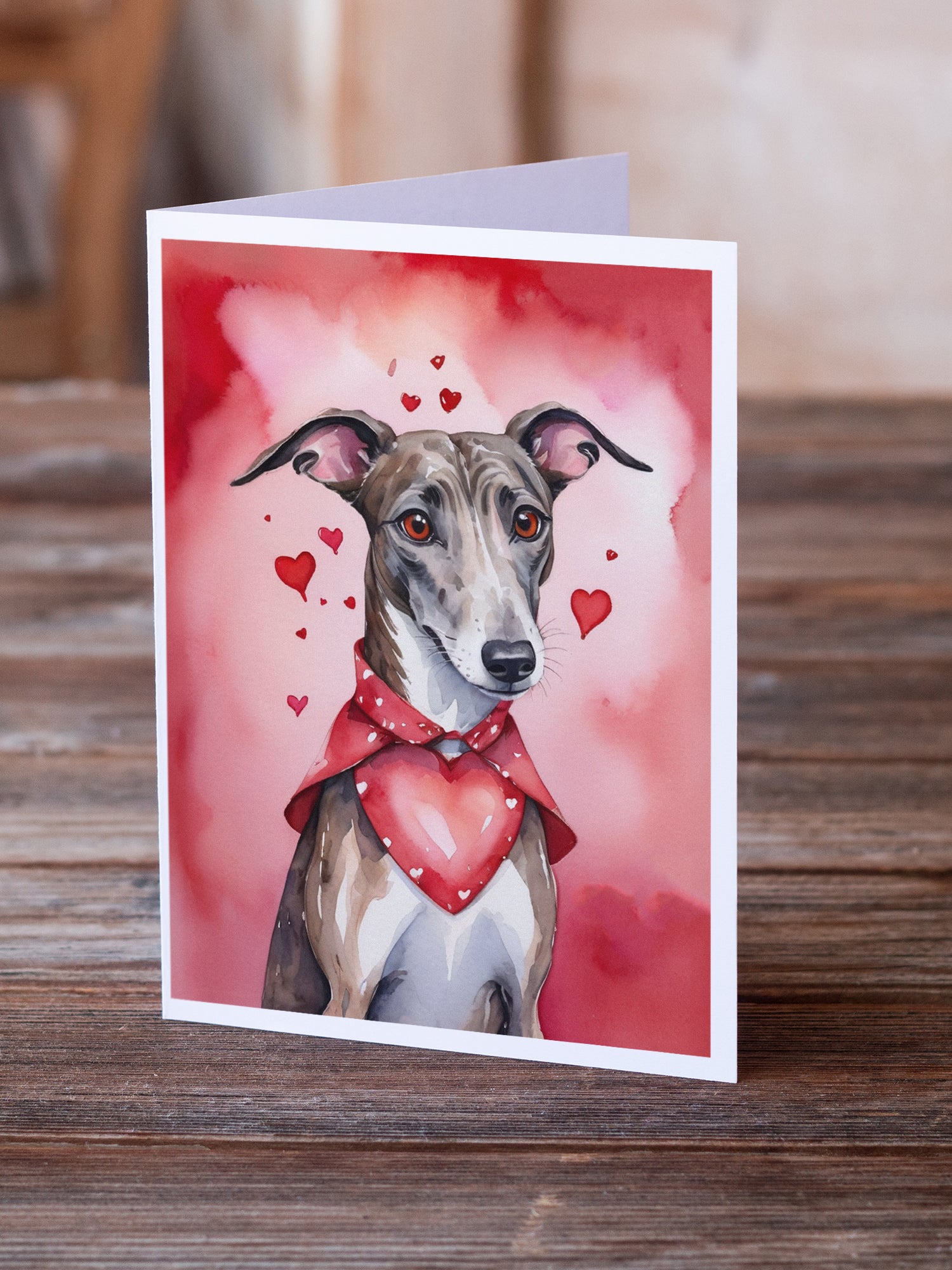 Buy this Greyhound My Valentine Greeting Cards Pack of 8