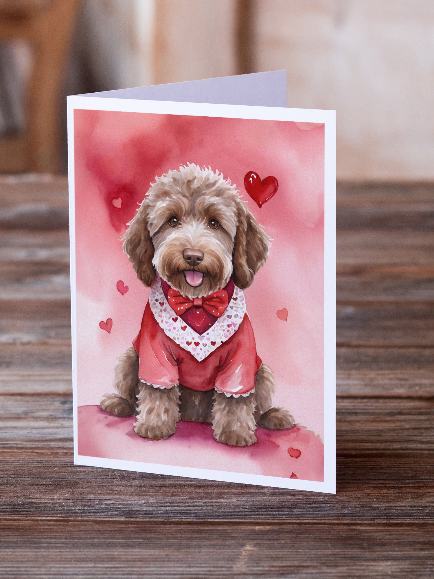 Buy this Labradoodle My Valentine Greeting Cards Pack of 8