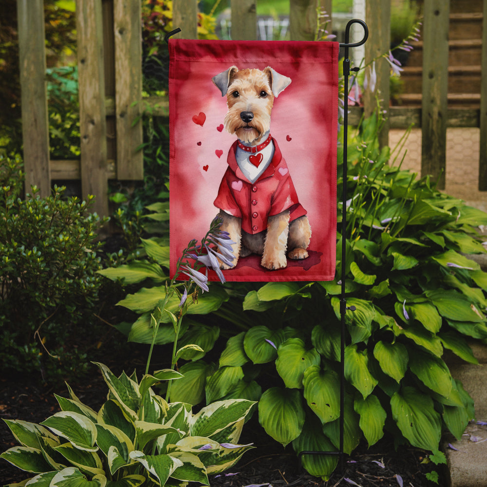Lakeland Terrier My Valentine Garden Flag