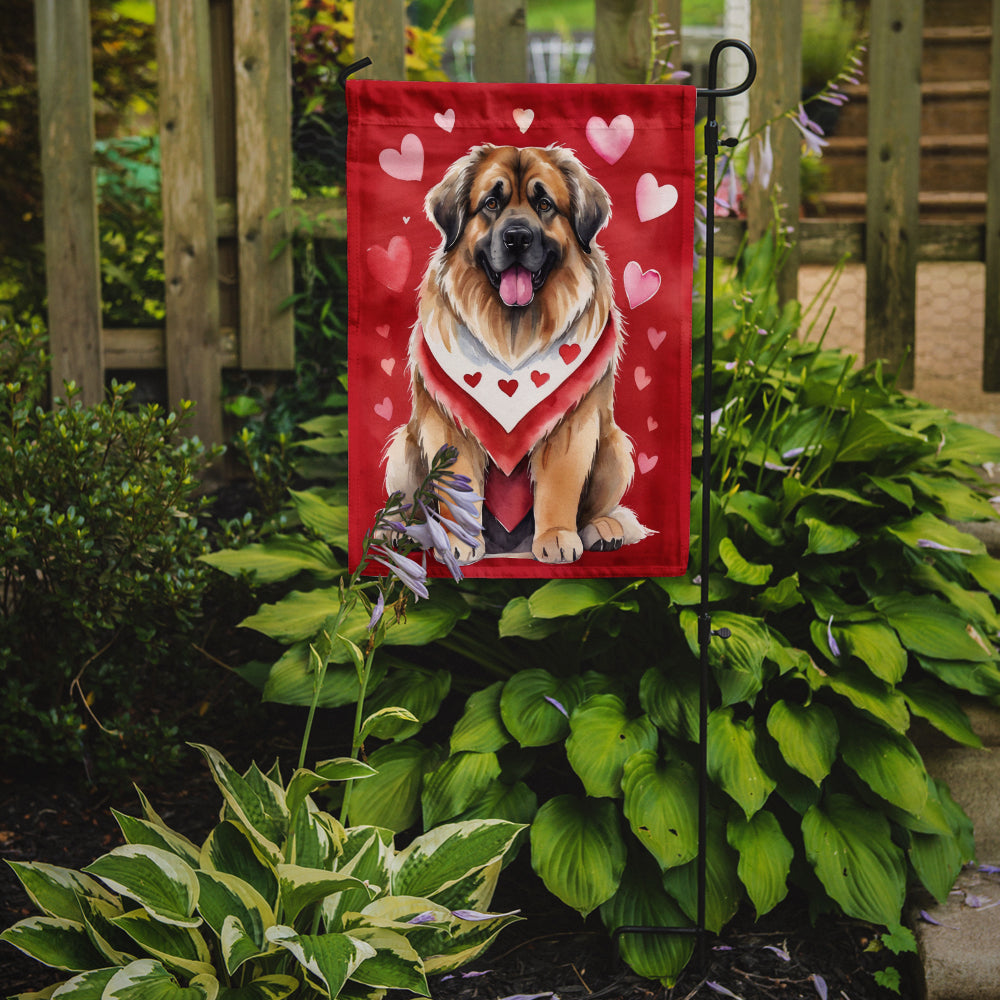 Leonberger My Valentine Garden Flag
