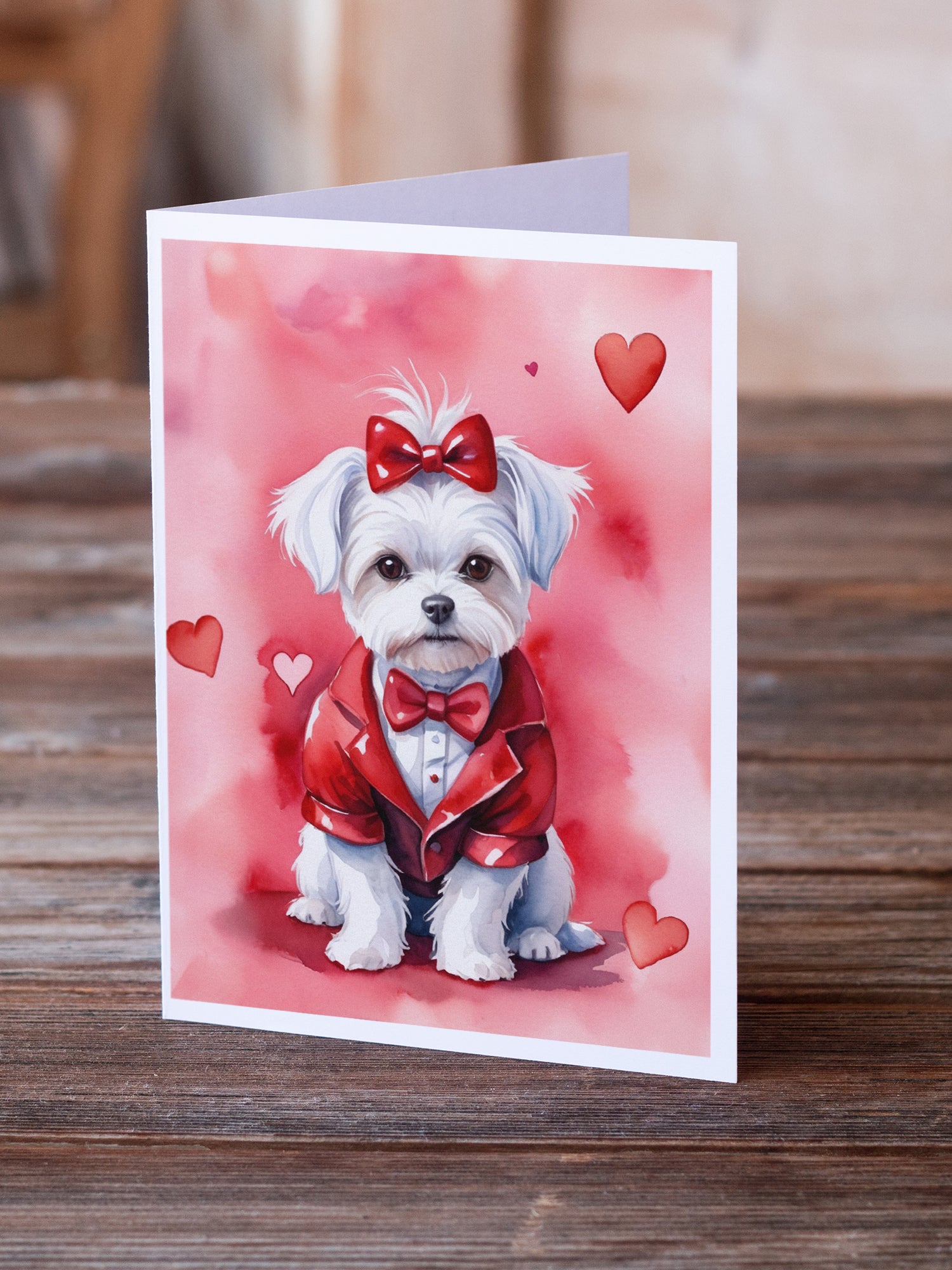 Buy this Maltese My Valentine Greeting Cards Pack of 8