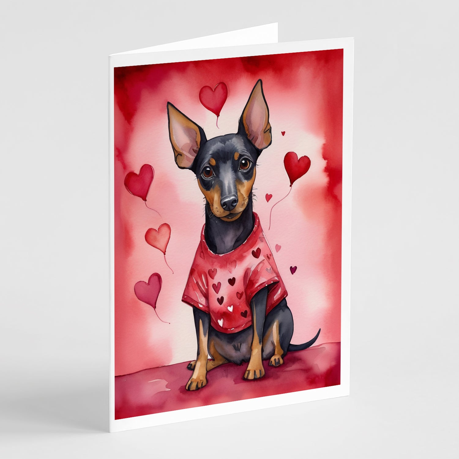 Buy this Manchester Terrier My Valentine Greeting Cards Pack of 8