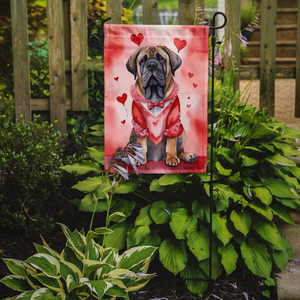 Buy this Mastiff My Valentine Garden Flag