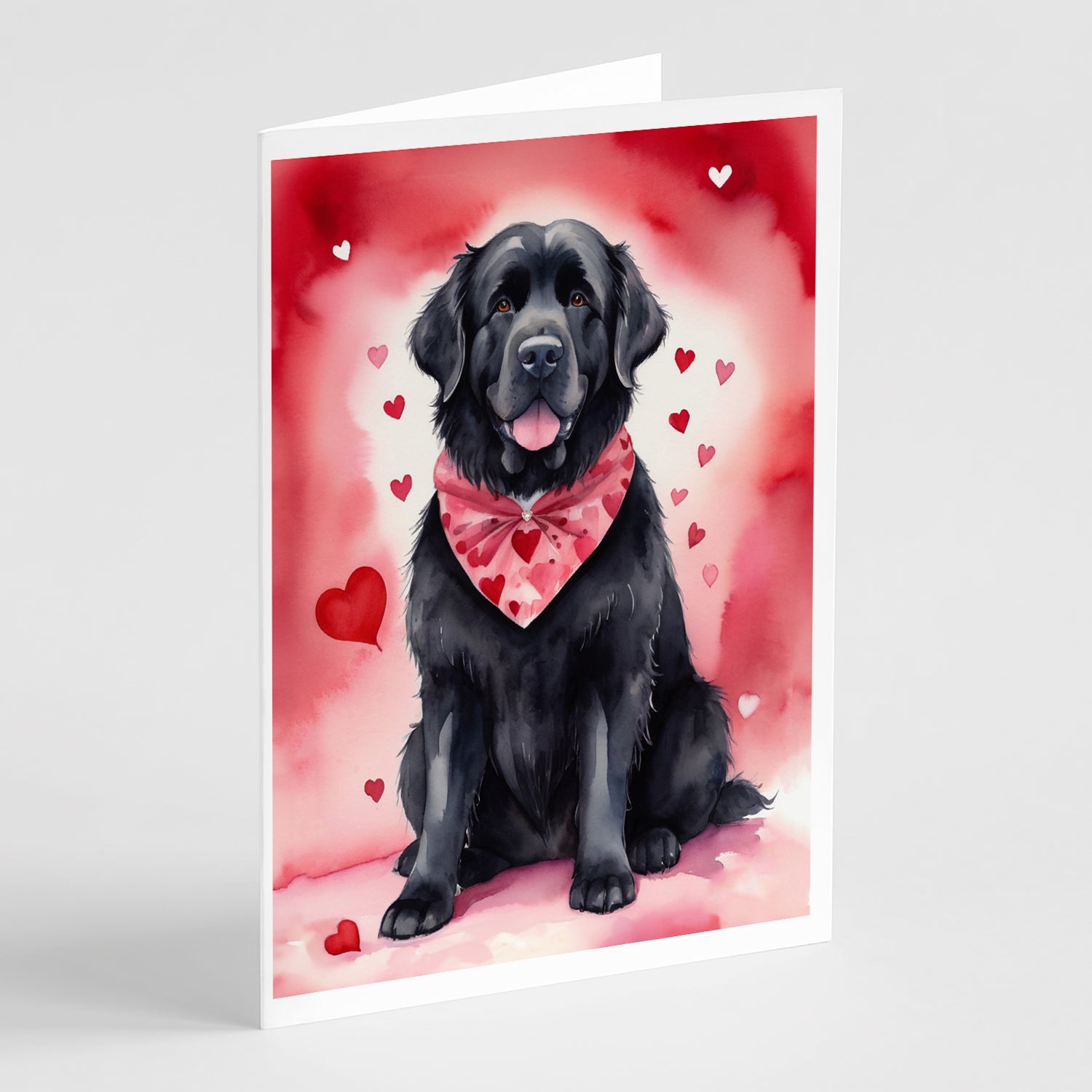 Buy this Newfoundland My Valentine Greeting Cards Pack of 8
