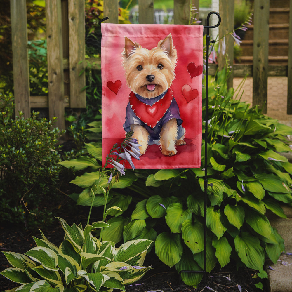 Buy this Norwich Terrier My Valentine Garden Flag