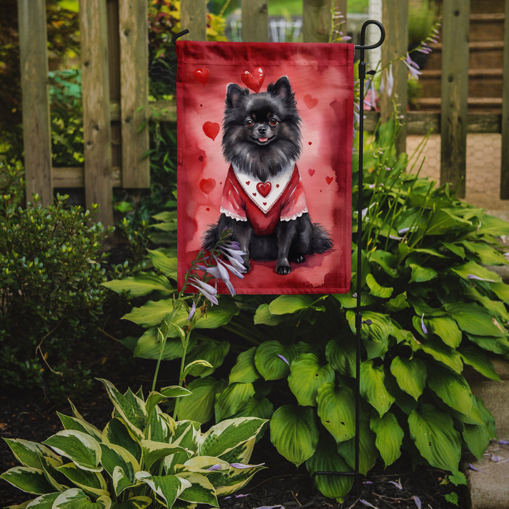 Buy this Pomeranian My Valentine Garden Flag