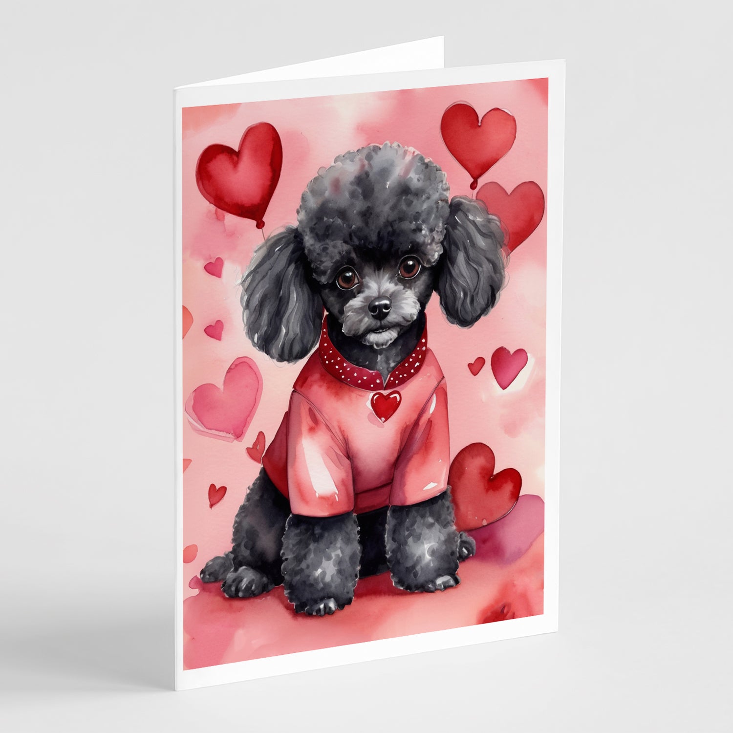 Buy this Black Poodle My Valentine Greeting Cards Pack of 8