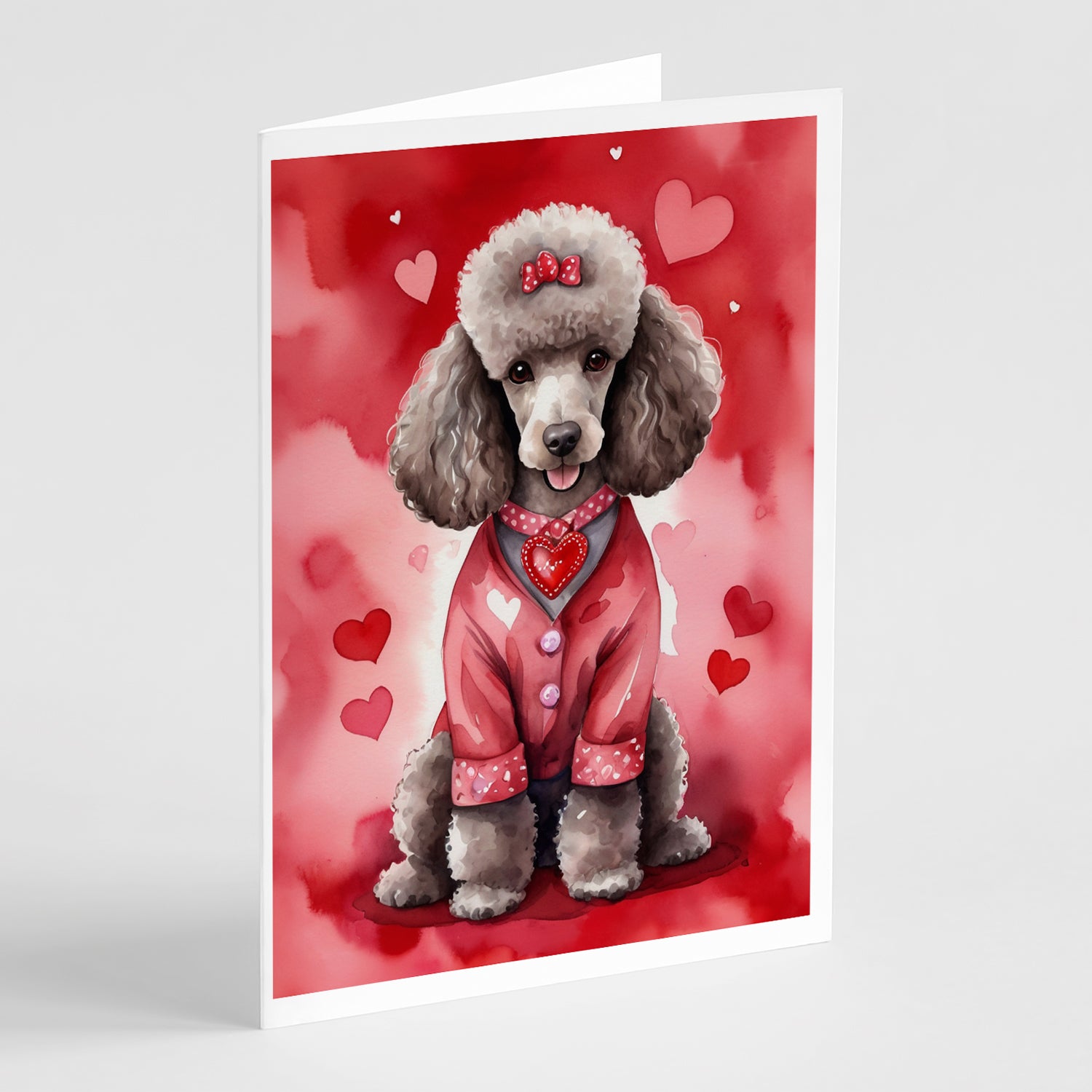 Buy this Chocolate Poodle My Valentine Greeting Cards Pack of 8