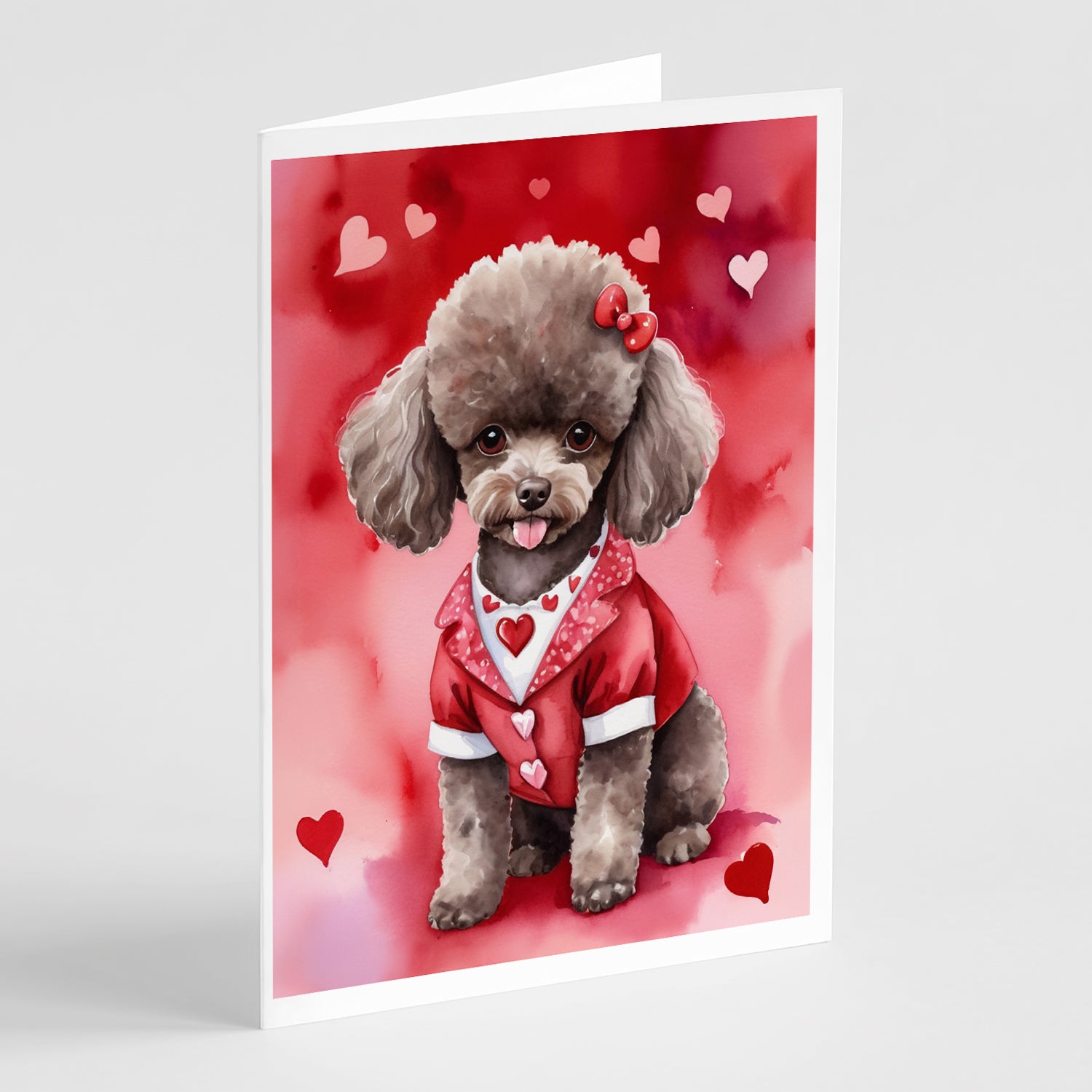 Buy this Chocolate Poodle My Valentine Greeting Cards Pack of 8