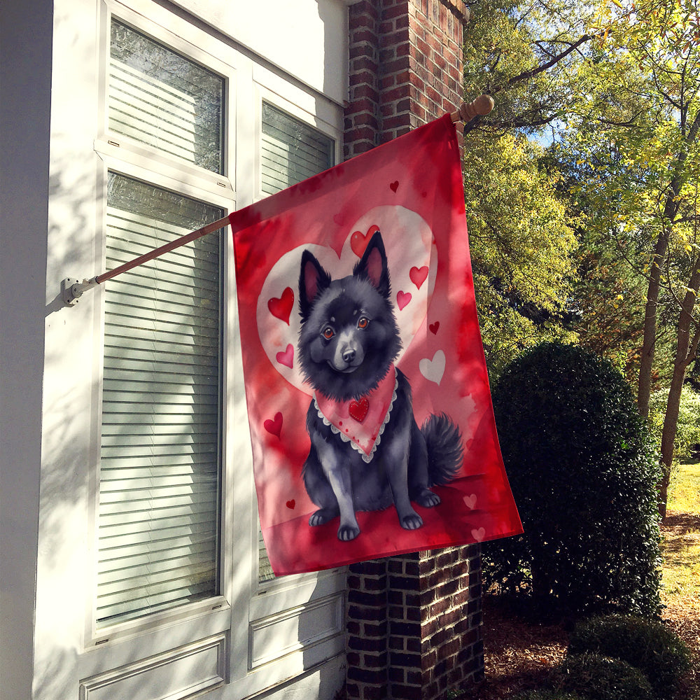 Buy this Schipperke My Valentine House Flag