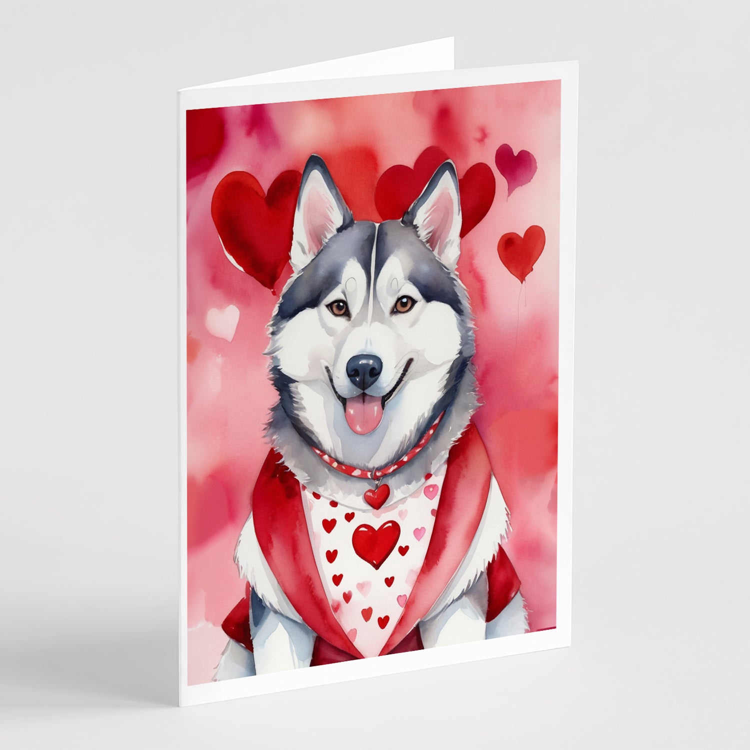 Buy this Siberian Husky My Valentine Greeting Cards Pack of 8