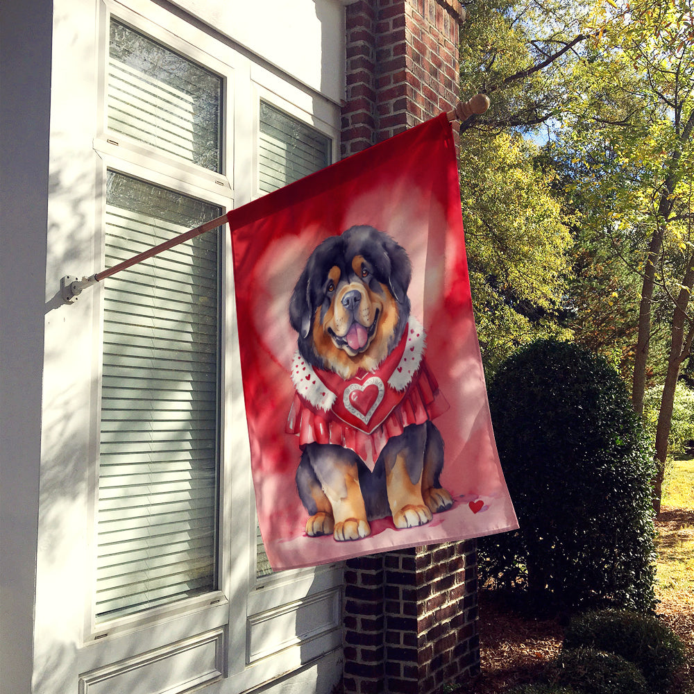 Buy this Tibetan Mastiff My Valentine House Flag