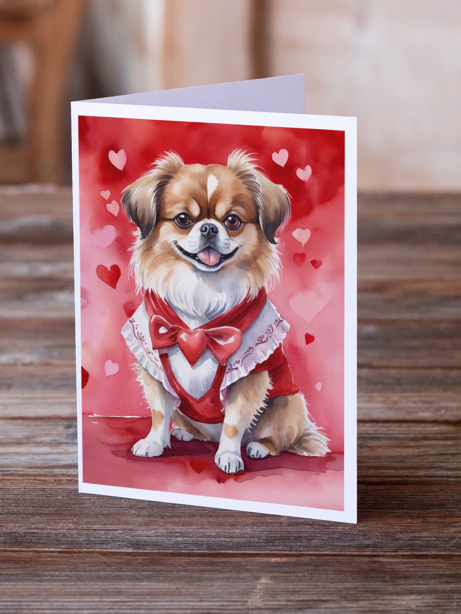Buy this Tibetan Spaniel My Valentine Greeting Cards Pack of 8