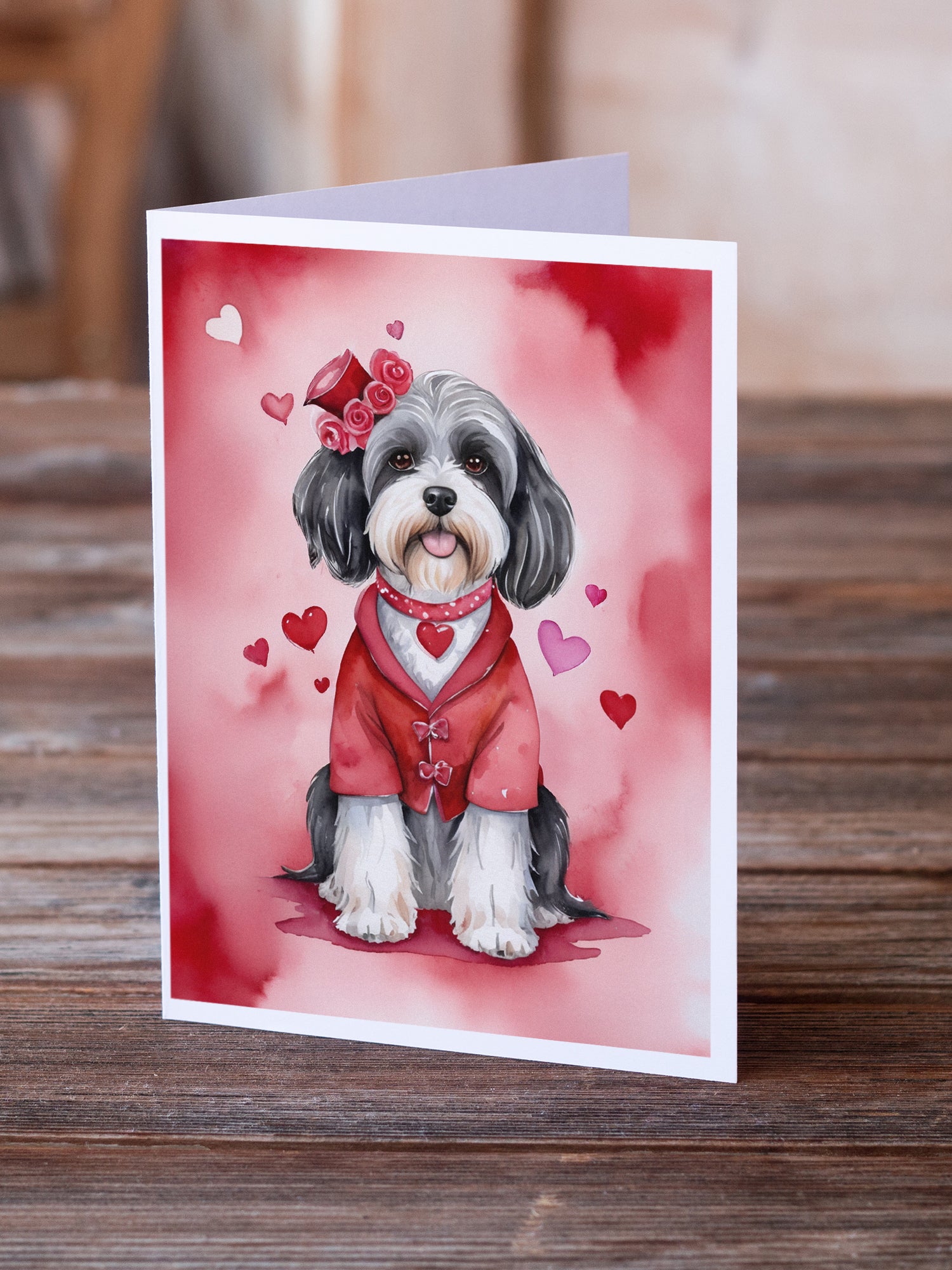 Buy this Tibetan Terrier My Valentine Greeting Cards Pack of 8