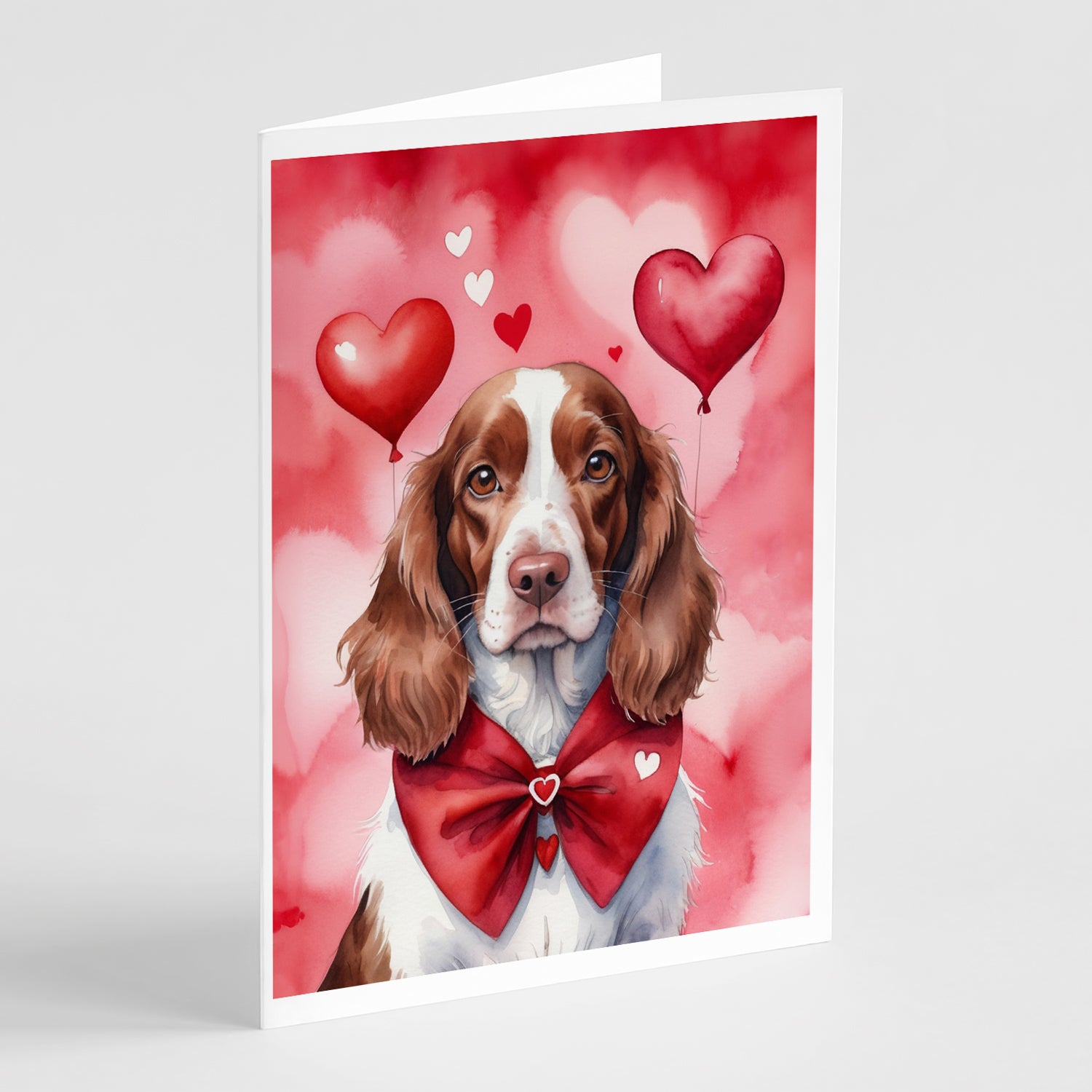 Buy this Welsh Springer Spaniel My Valentine Greeting Cards Pack of 8