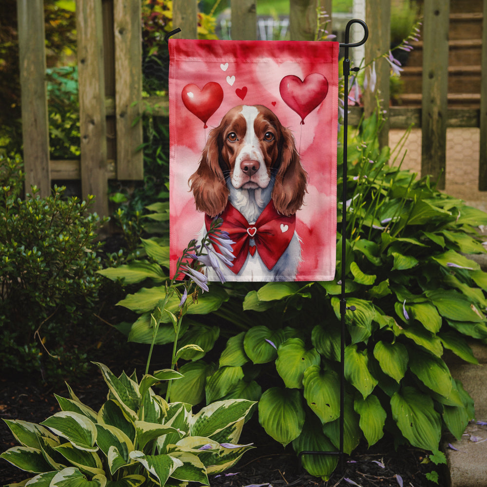 Buy this Welsh Springer Spaniel My Valentine Garden Flag