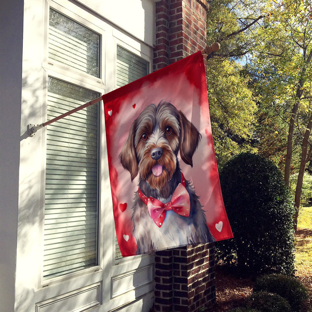 Buy this Wirehaired Pointing Griffon My Valentine House Flag