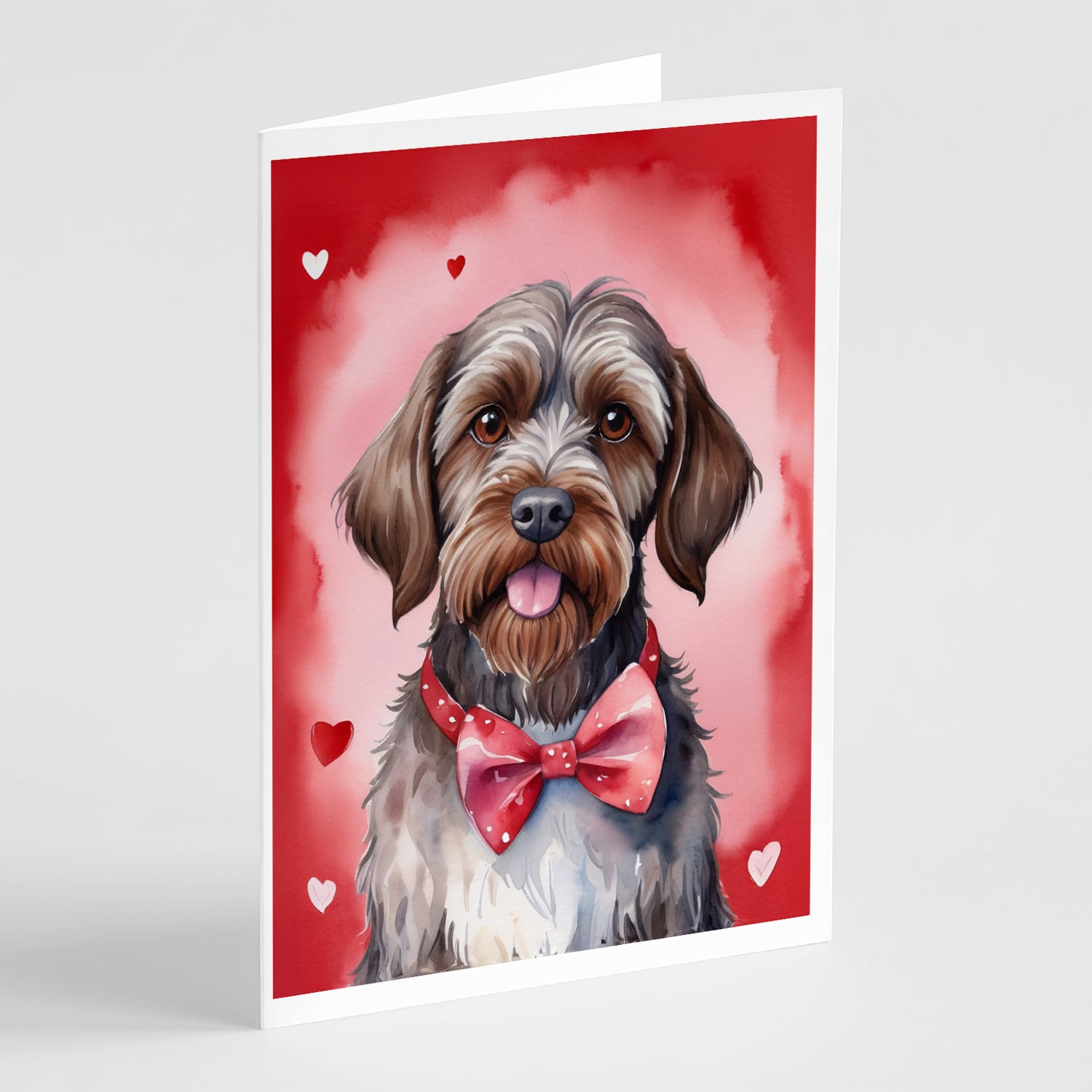 Buy this Wirehaired Pointing Griffon My Valentine Greeting Cards Pack of 8