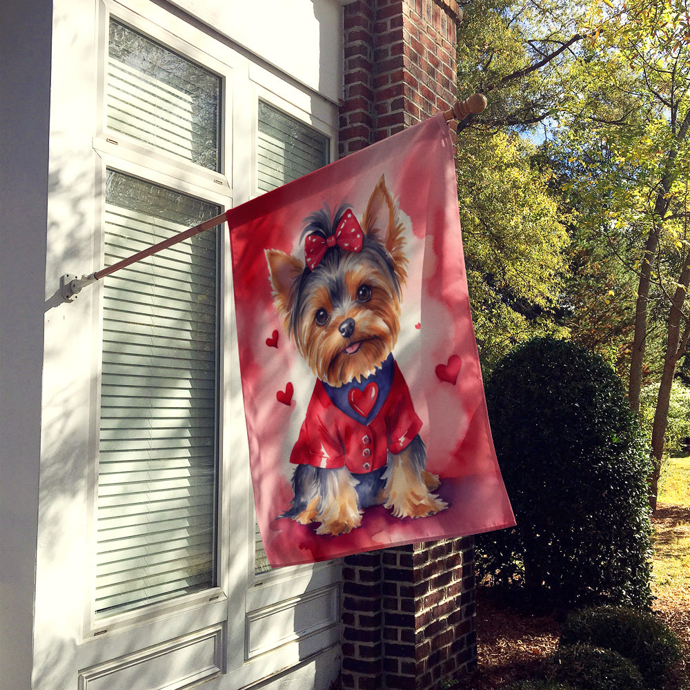 Buy this Yorkshire Terrier My Valentine House Flag