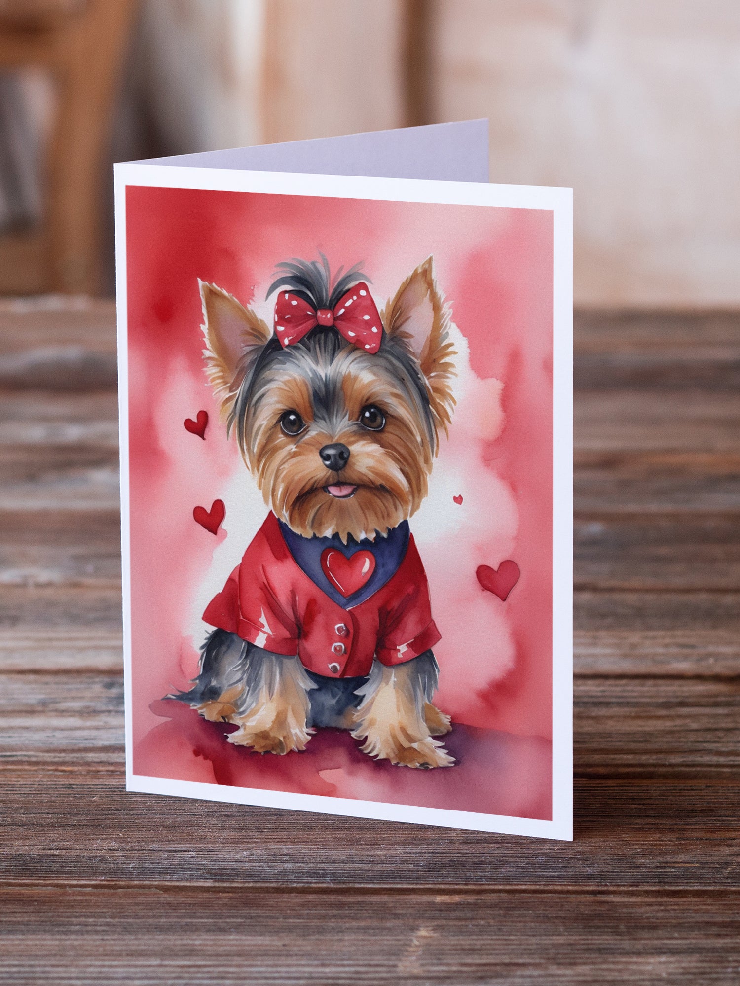 Buy this Yorkshire Terrier My Valentine Greeting Cards Pack of 8