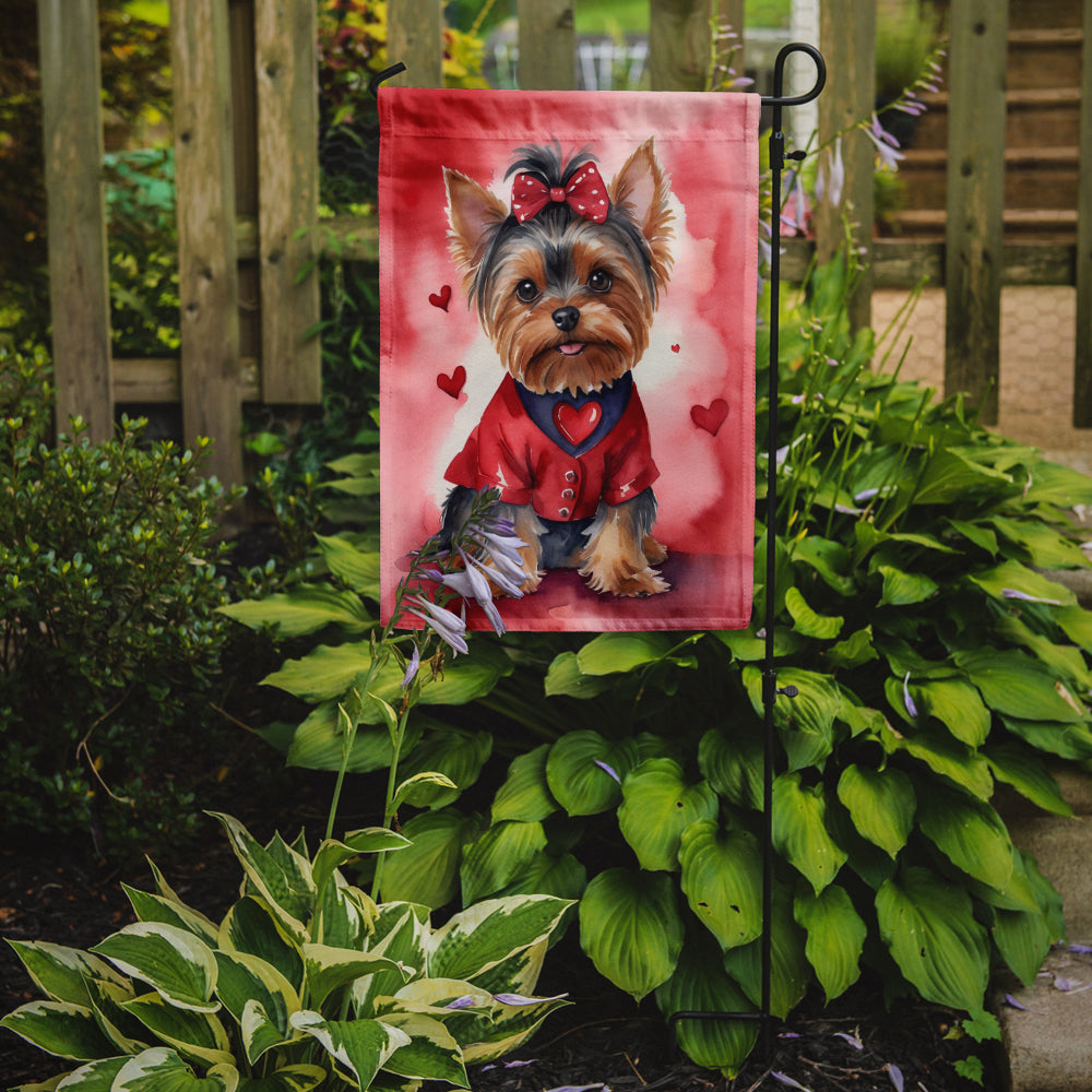 Buy this Yorkshire Terrier My Valentine Garden Flag