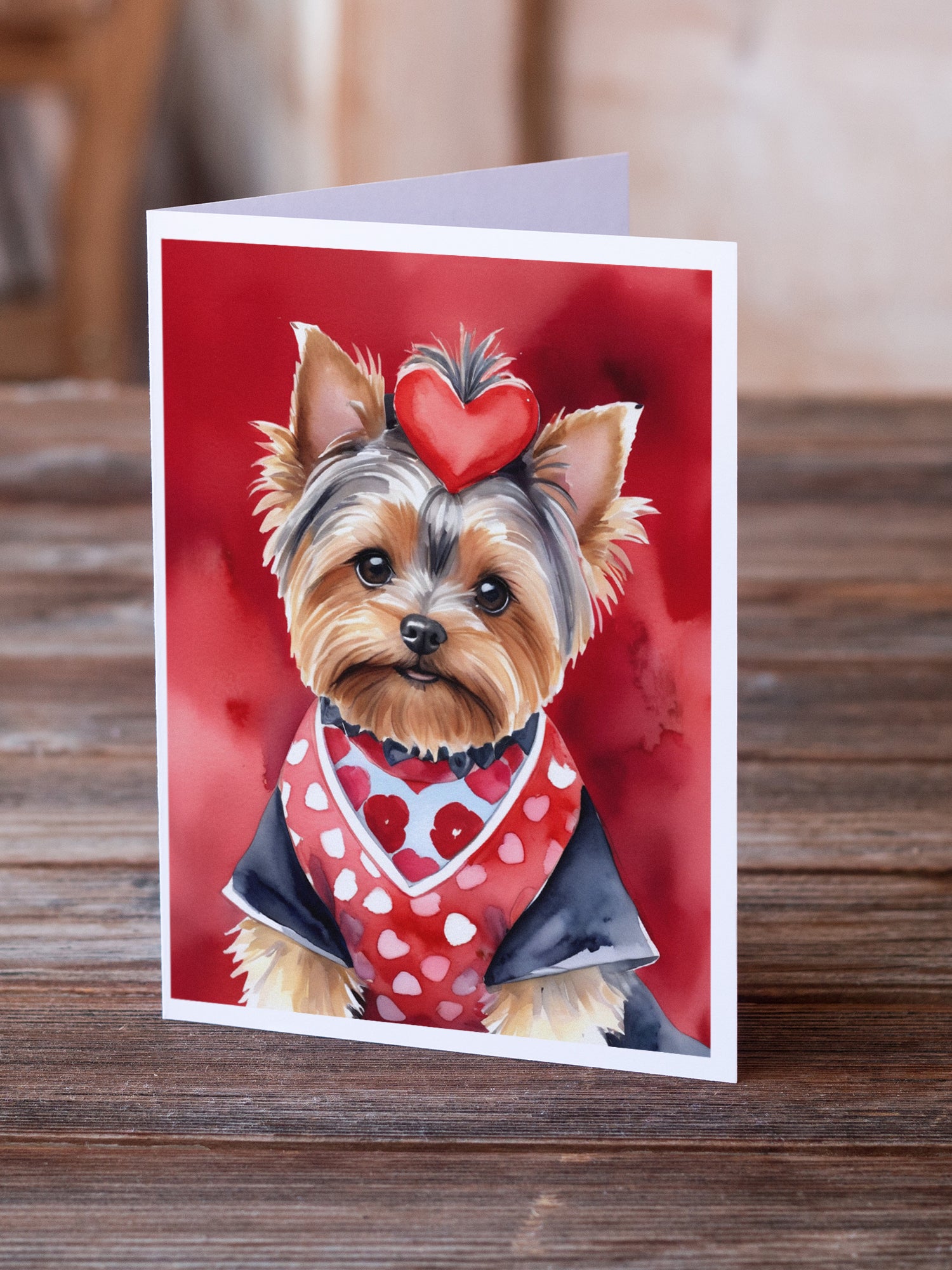 Buy this Yorkshire Terrier My Valentine Greeting Cards Pack of 8